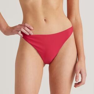NWT QUINCE Italian Low-Rise Bikini Bottom Berry Pink